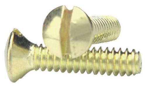 10Pk 6-32x5/8" Brass Screws