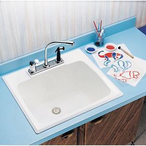 Mustee 25x22 Counter Top Tub