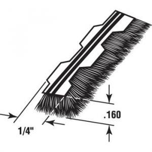 .156x1/4 Pile Weather-Strip /ft