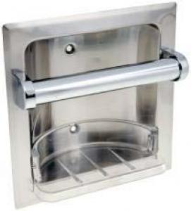 Chrome Recessed Soap Dish