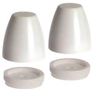 White Tall Toilet Bolt Caps