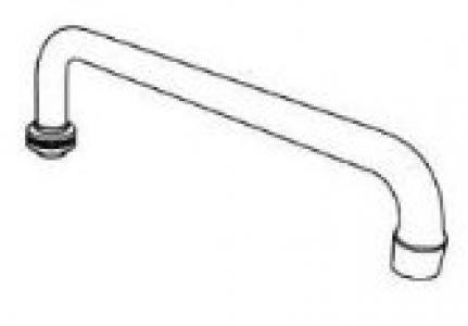 14" Central Brass Tube Spout