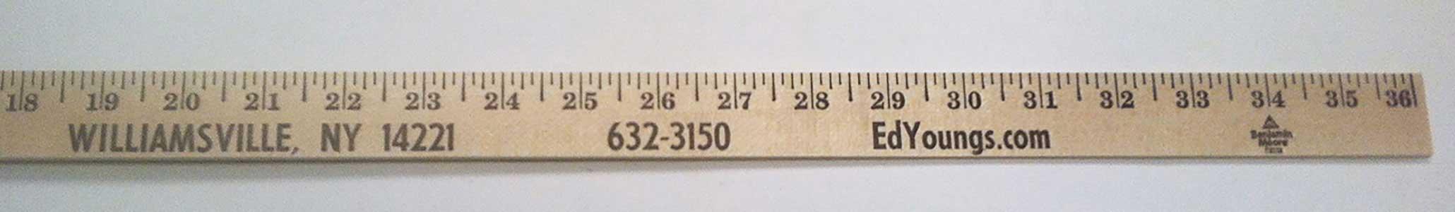 36" Wood LOGO Yardstick