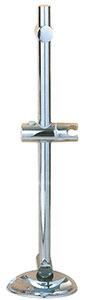24" Chrome Glide Rail w/Dish