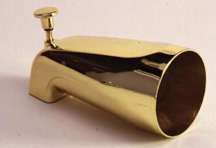 Pol Brass Tub Spout w/ Front Div