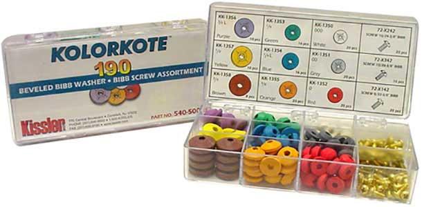 190 Pc Beveled Washer Kit