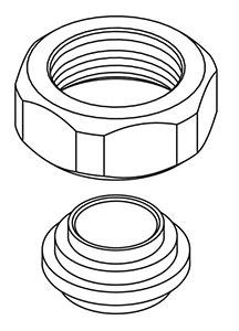 Central Brass Nut & Union Sleeve