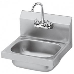 16" SS Wall Sink w/ Faucet