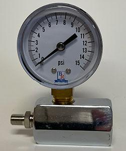 3/4" NPT 15# Gas Test Gauge