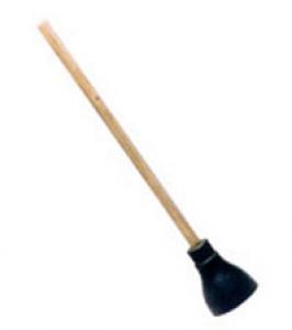 4" Sewer Vent Plunger 18" Handle
