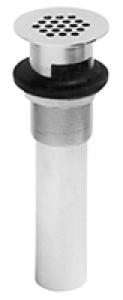 Chrome Grid Drain W/ Tail Piece