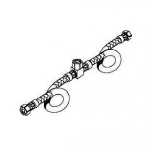 A.S. Faucet Hose Wide Spread Lav