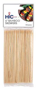 4412 6" Bamboo Skewers