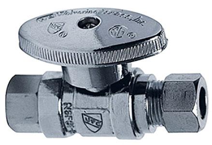 3/8 OD FE x 3/8 Comp Str Valve