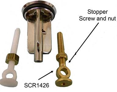 Pop Up Stopper Screw M6X1.0