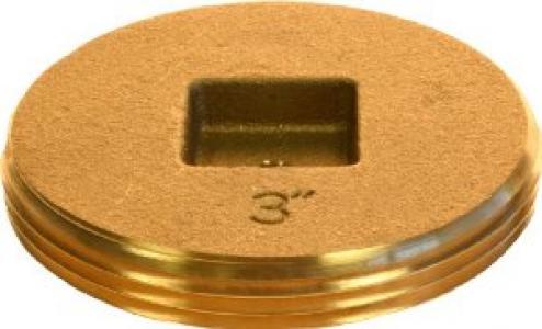 3" Brass Countersunk Plug