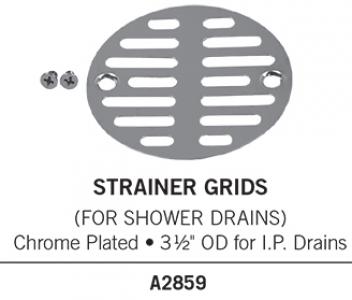 3-1/2" Chrome Strainer Grid