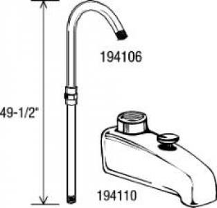 Add On Shower Riser w/ Coup