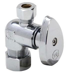 3/8"x3/8" 1/4 Turn Straight Stop