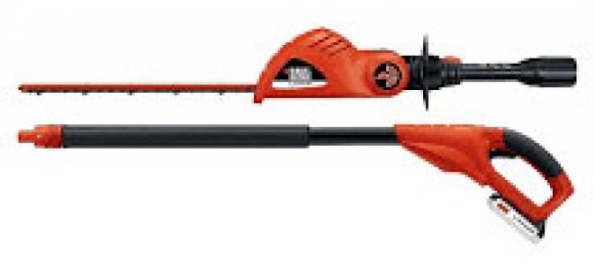 B&D 20V Pole Hedge Trimmer