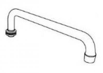10" Central Brass Tube Spout
