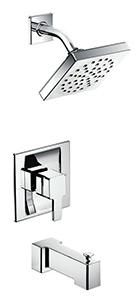 Positemp Chrome Tub & Shower