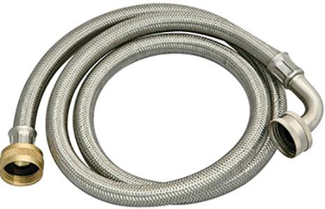 SS 48" Washing Mach Hose 90 Ell