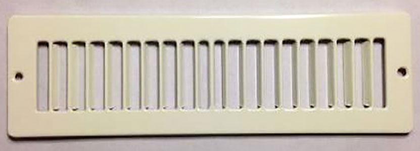 10x2 White Toe Space Grill