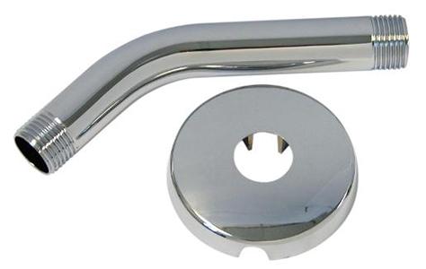 10" CP Brass Shower Arm