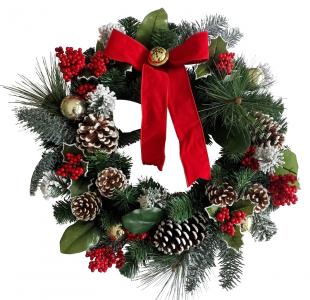 22" Pine Wreath