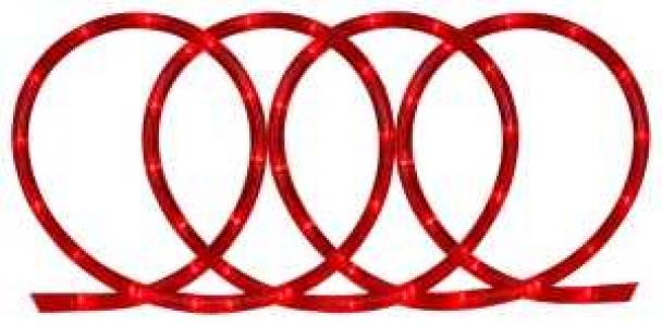 HH 18' Red Rope Light Set
