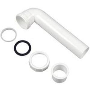 1-1/2"x7 White Plastic Waste Arm