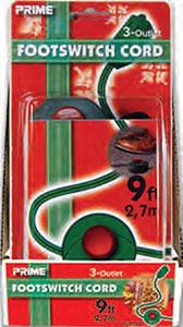 9' 16/2 Foot Switch Green Cord