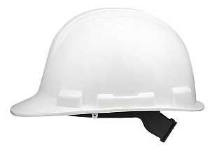White Hard Hat Pin Lock