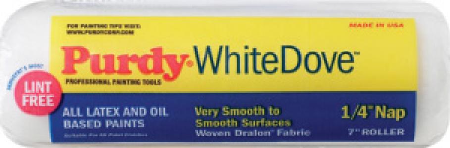 7" White Dove 1/4" Roller Cover