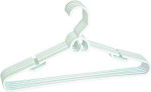 6PK Plastic Hangers