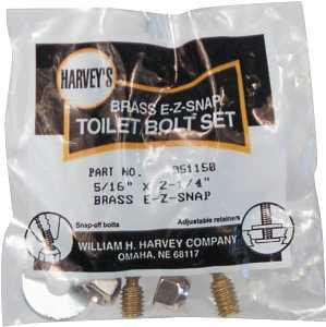 E-Z Snap Brass Toilet Bolts