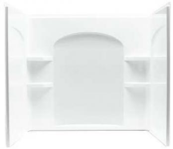 3PC White Tub Wall Set