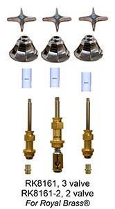 Royal Brass 3 Valve Rebuilt Kit
