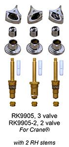 Crane 2 Valve Rebuild Kit