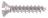 10x1" Alum Slotted Metal Screw