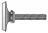 1-1/8" Swivel Nylon Glide
