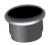 7/8" Black Round Cap Plug