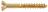 4x1/2 OH Brass Wood Screw
