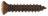 3/4x8 Blk Oval Head Decor Screw