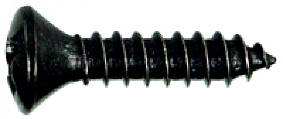 8x1-1/4 Black J-Head Trim Screw