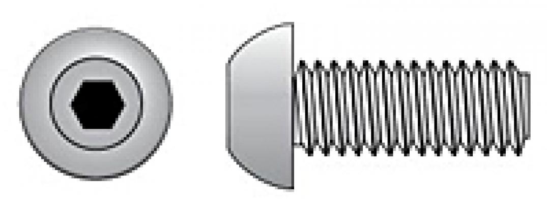 M8-1.25x16 BH Machine Screw