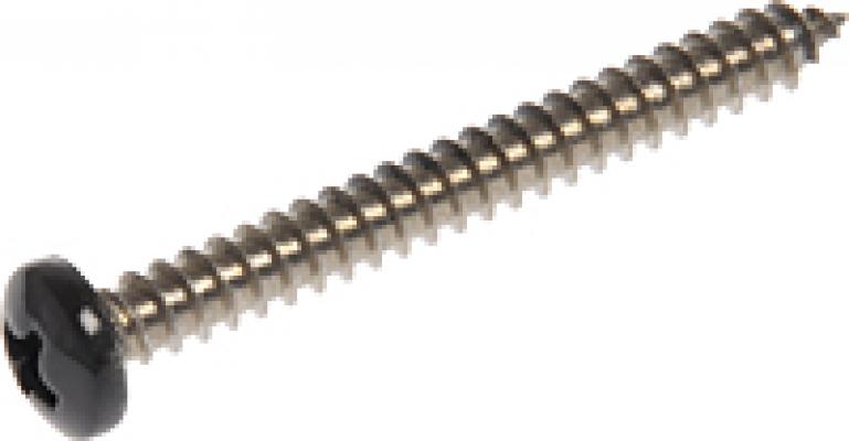 10x1-1/2 Black SS PH Metal Screw