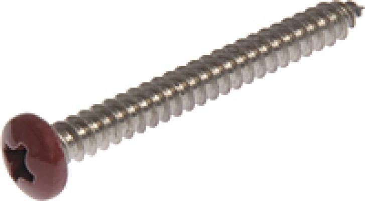 10x1/2 Red SS PH Metal Screw