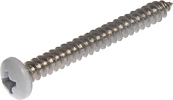 10x1/2 White SS PH Metal Screw